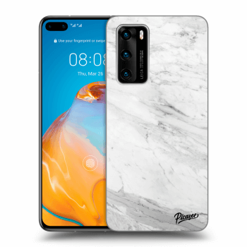 Θήκη για Huawei P40 - White marble