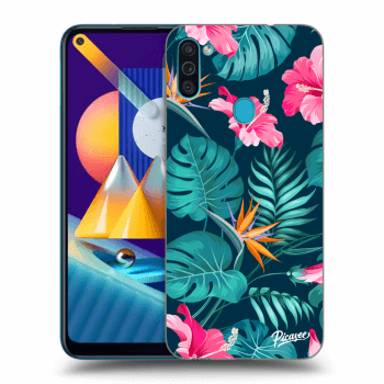 Θήκη για Samsung Galaxy M11 - Pink Monstera