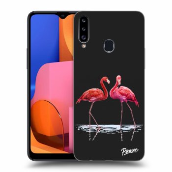 Θήκη για Samsung Galaxy A20s - Flamingos couple