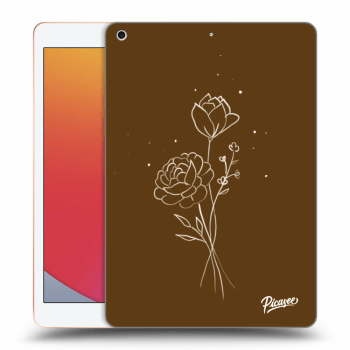 Θήκη για Apple iPad 10.2" 2020 (8. gen) - Brown flowers