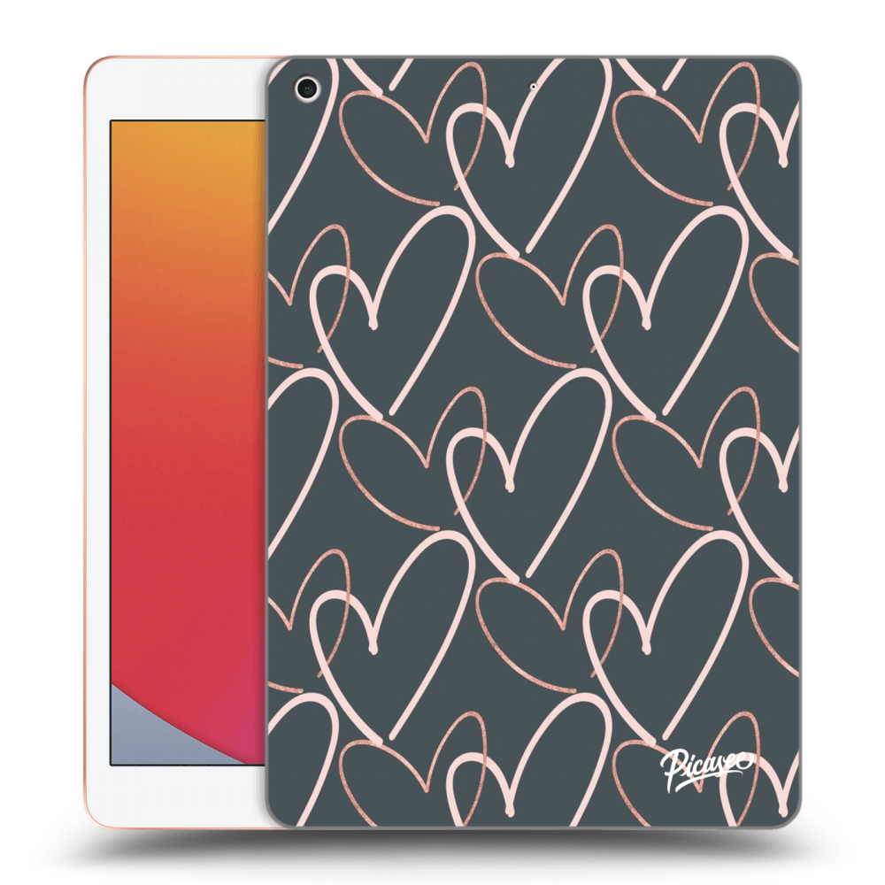 Picasee διαφανής θήκη σιλικόνης Apple iPad 10.2" 2020 (8. gen) - Lots of love
