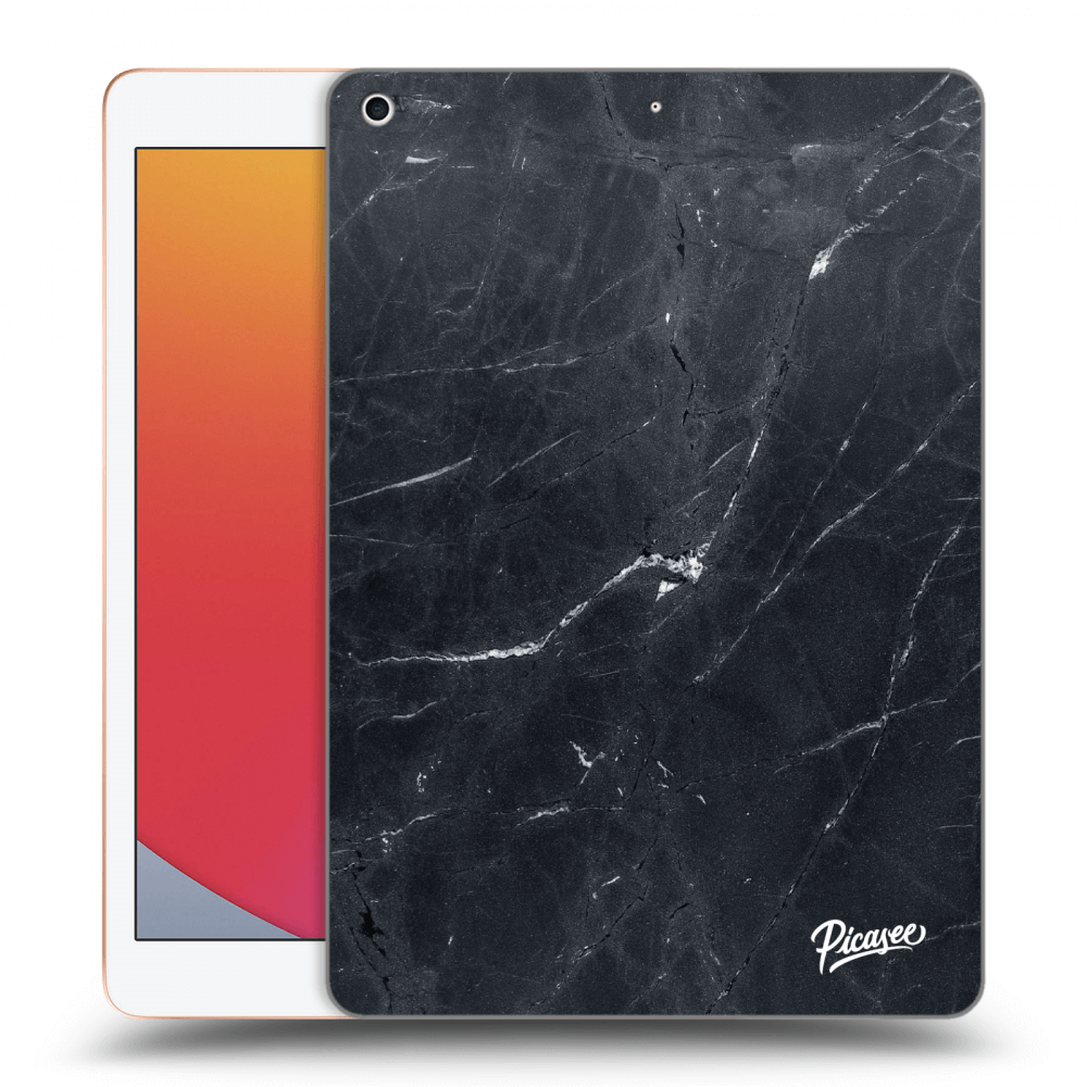 Picasee διαφανής θήκη σιλικόνης Apple iPad 10.2" 2020 (8. gen) - Black marble