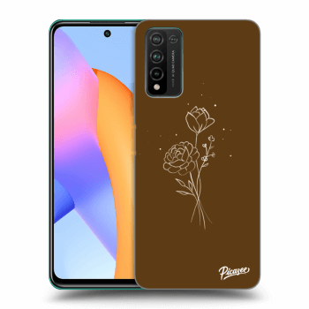 Θήκη για Honor 10X Lite - Brown flowers