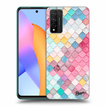 Picasee Μαύρη θήκη σιλικόνης για Honor 10X Lite - Colorful roof