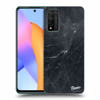 Picasee Μαύρη θήκη σιλικόνης για Honor 10X Lite - Black marble