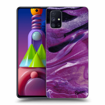 Θήκη για Samsung Galaxy M51 M515F - Purple glitter