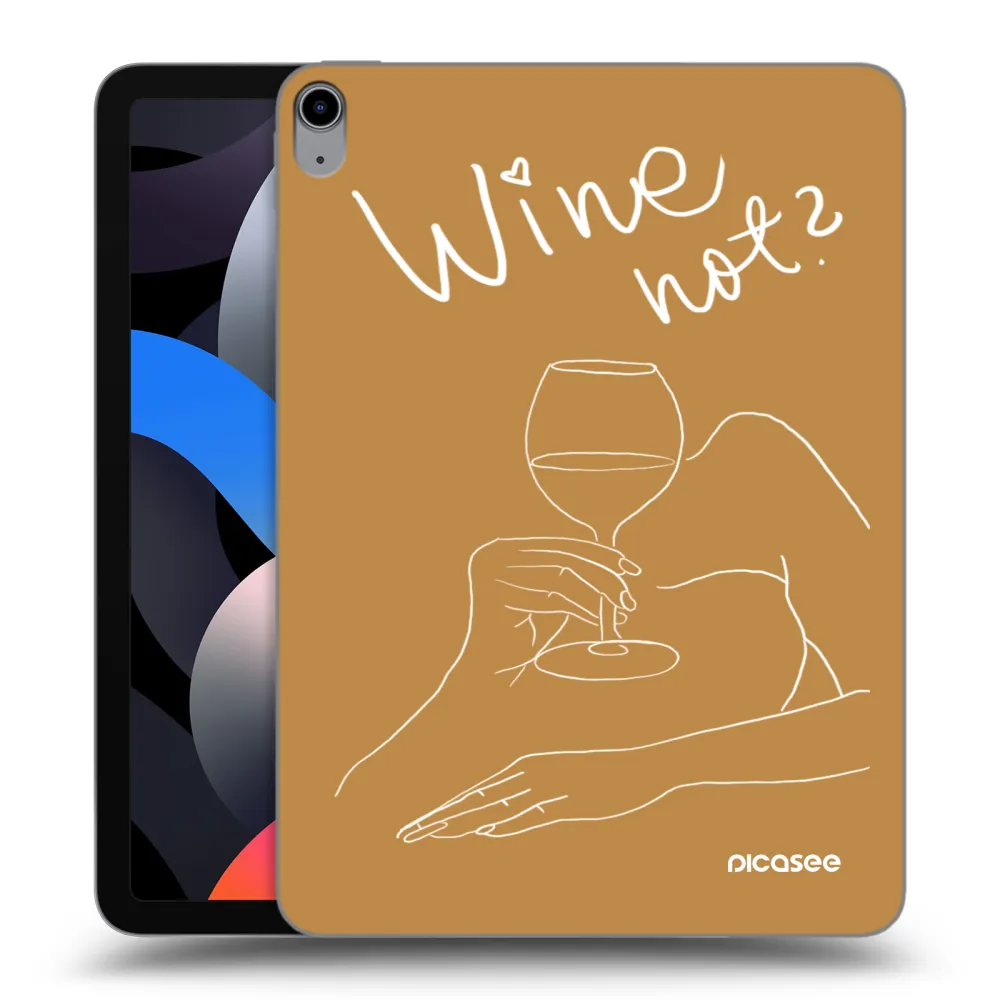 Picasee διαφανής θήκη σιλικόνης Apple iPad Air 4 10.9" 2020 - Wine not