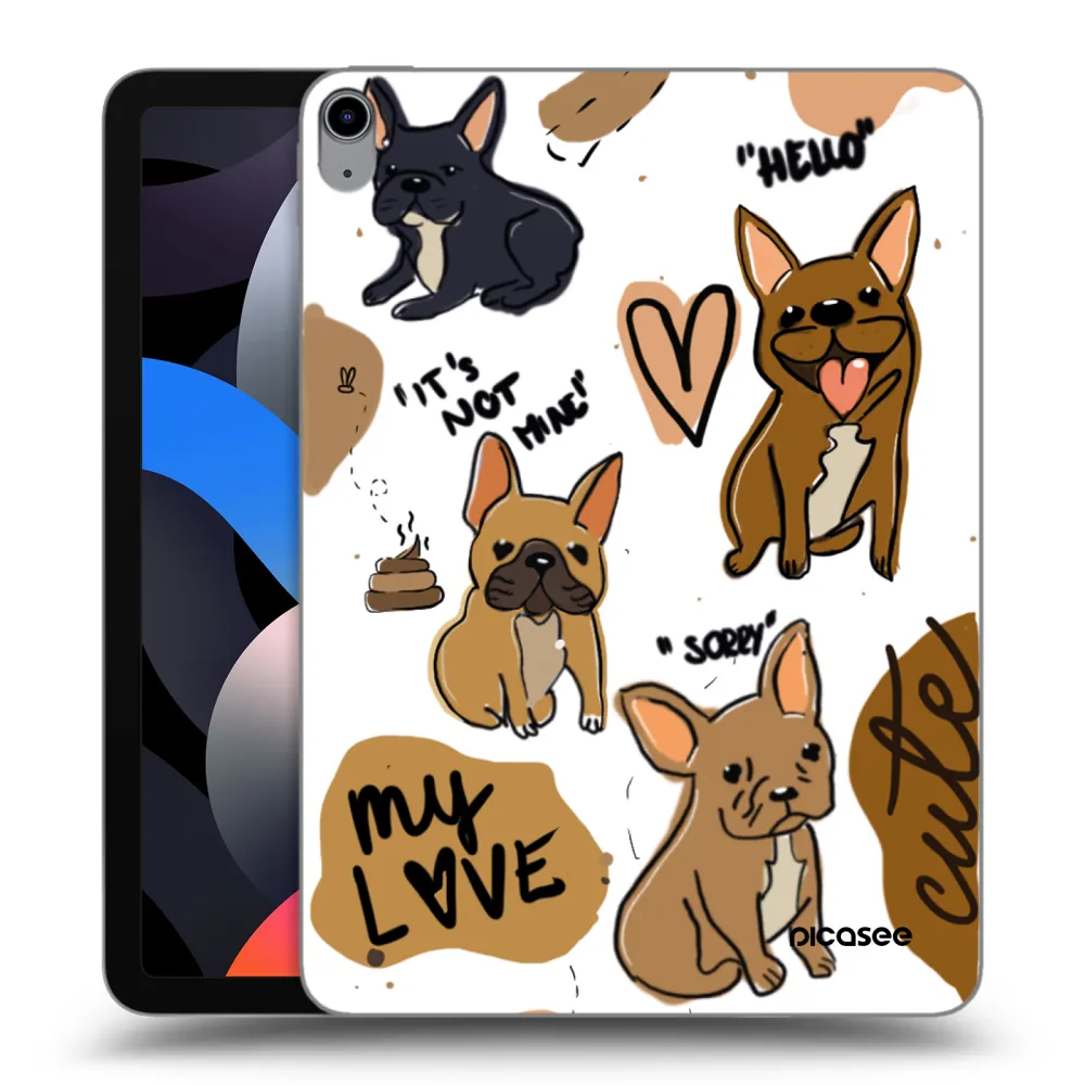 Picasee διαφανής θήκη σιλικόνης Apple iPad Air 4 10.9" 2020 - Frenchies