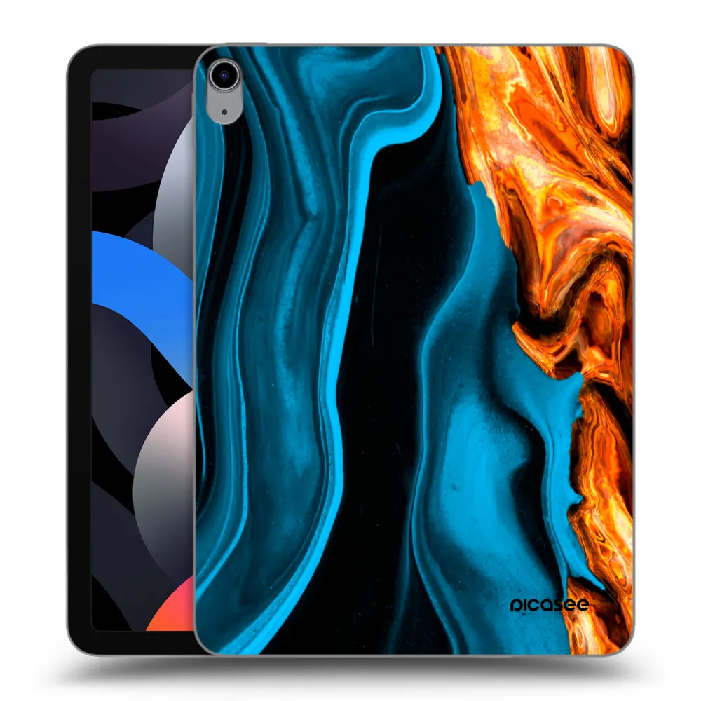 Picasee διαφανής θήκη σιλικόνης Apple iPad Air 4 10.9" 2020 - Gold blue