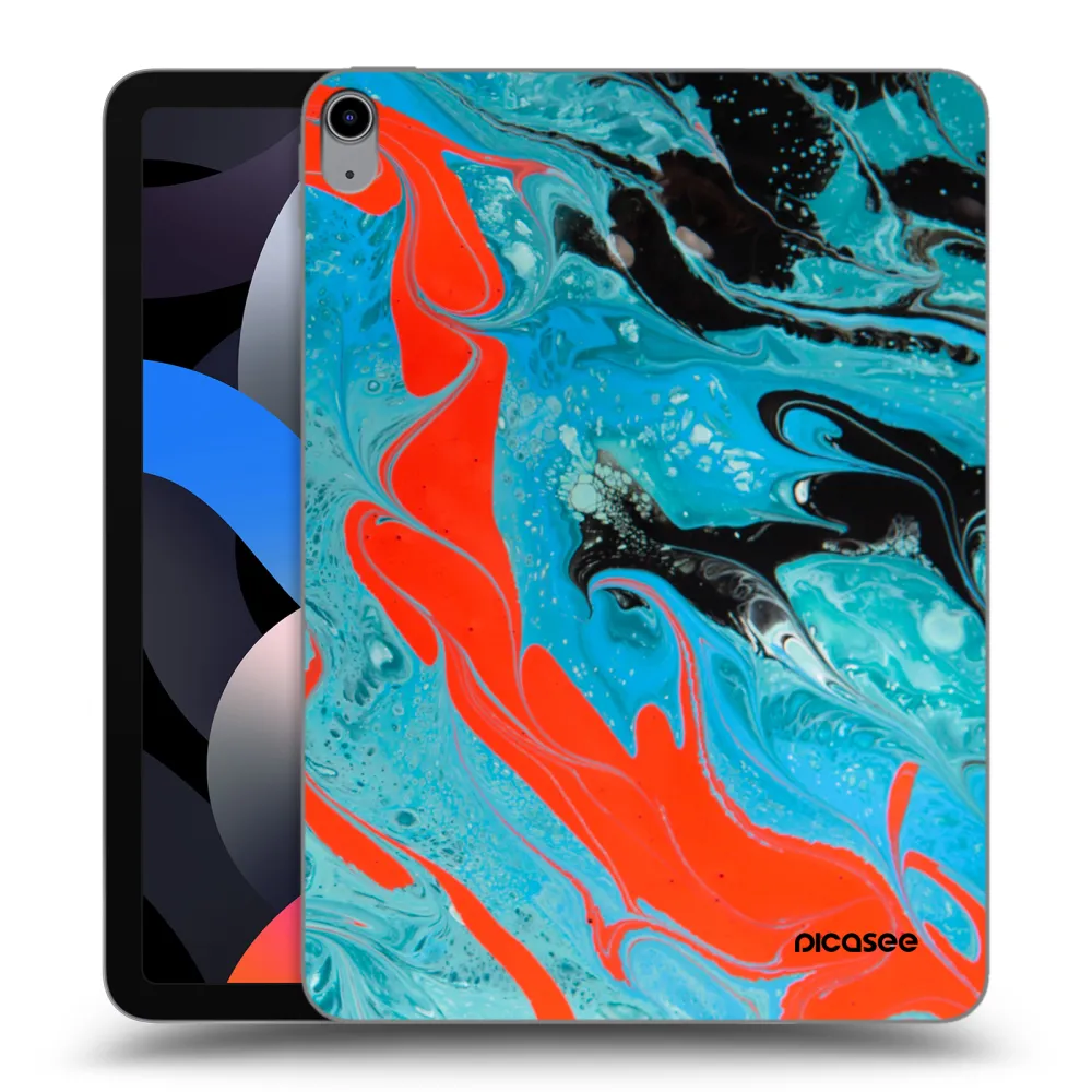 Picasee διαφανής θήκη σιλικόνης Apple iPad Air 4 10.9" 2020 - Blue Magma