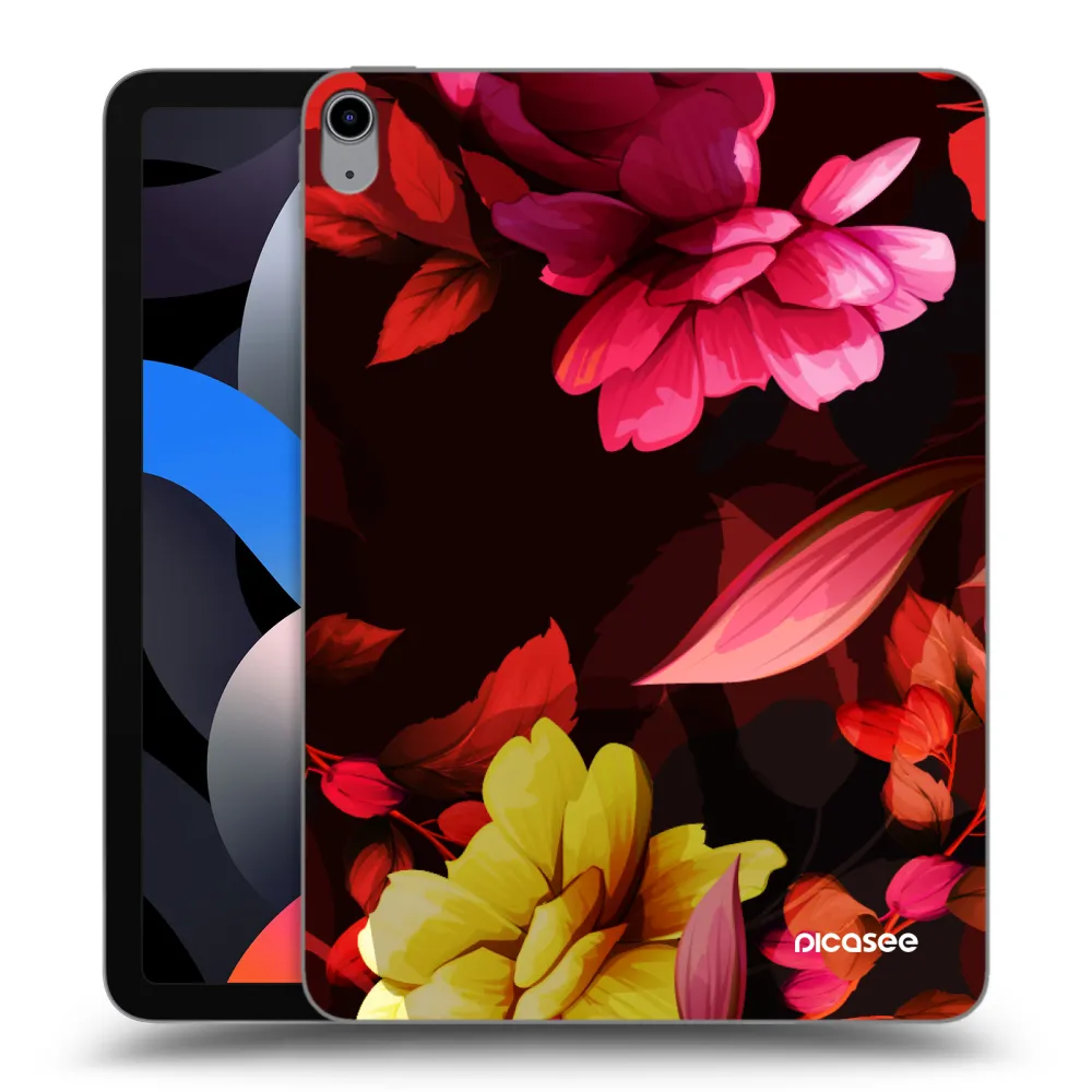Picasee διαφανής θήκη σιλικόνης Apple iPad Air 4 10.9" 2020 - Dark Peonny