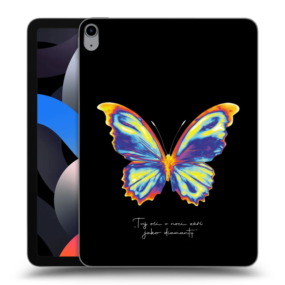 Picasee διαφανής θήκη σιλικόνης Apple iPad Air 4 10.9" 2020 - Diamanty Black