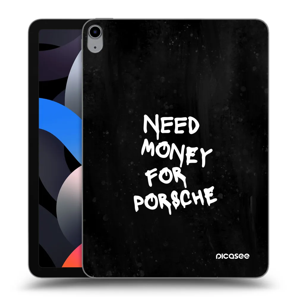 Picasee διαφανής θήκη σιλικόνης Apple iPad Air 4 10.9" 2020 - Black Dollar