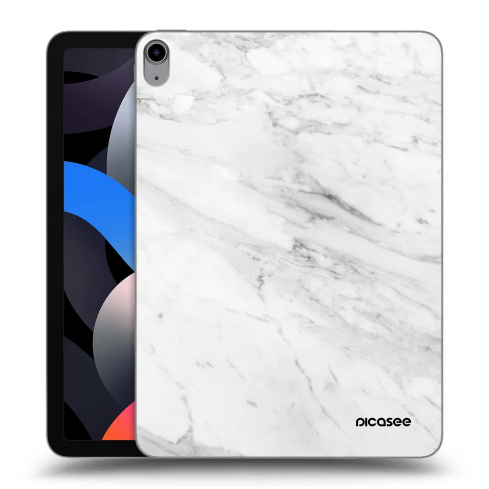 Picasee διαφανής θήκη σιλικόνης Apple iPad Air 4 10.9" 2020 - White marble