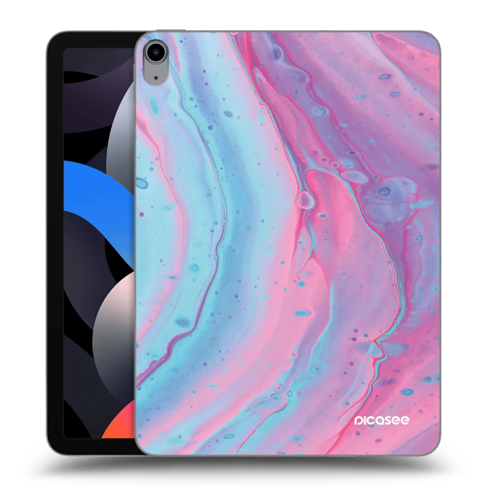 Picasee διαφανής θήκη σιλικόνης Apple iPad Air 4 10.9" 2020 - Pink liquid