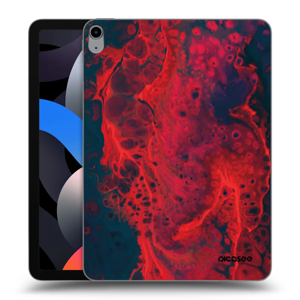 Picasee διαφανής θήκη σιλικόνης Apple iPad Air 4 10.9" 2020 - Organic red