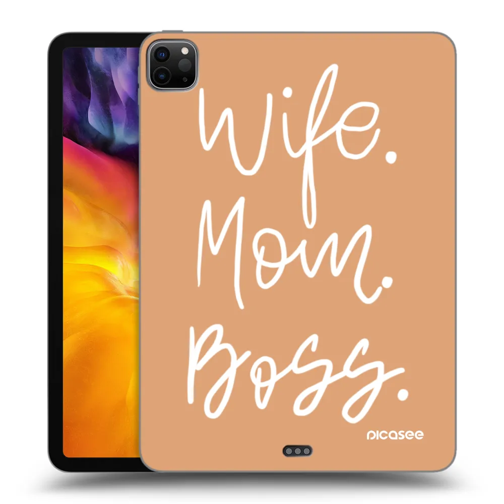 Picasee Μαύρη θήκη σιλικόνης για Apple iPad Pro 11" 2020 (2.gen) - Boss Mama