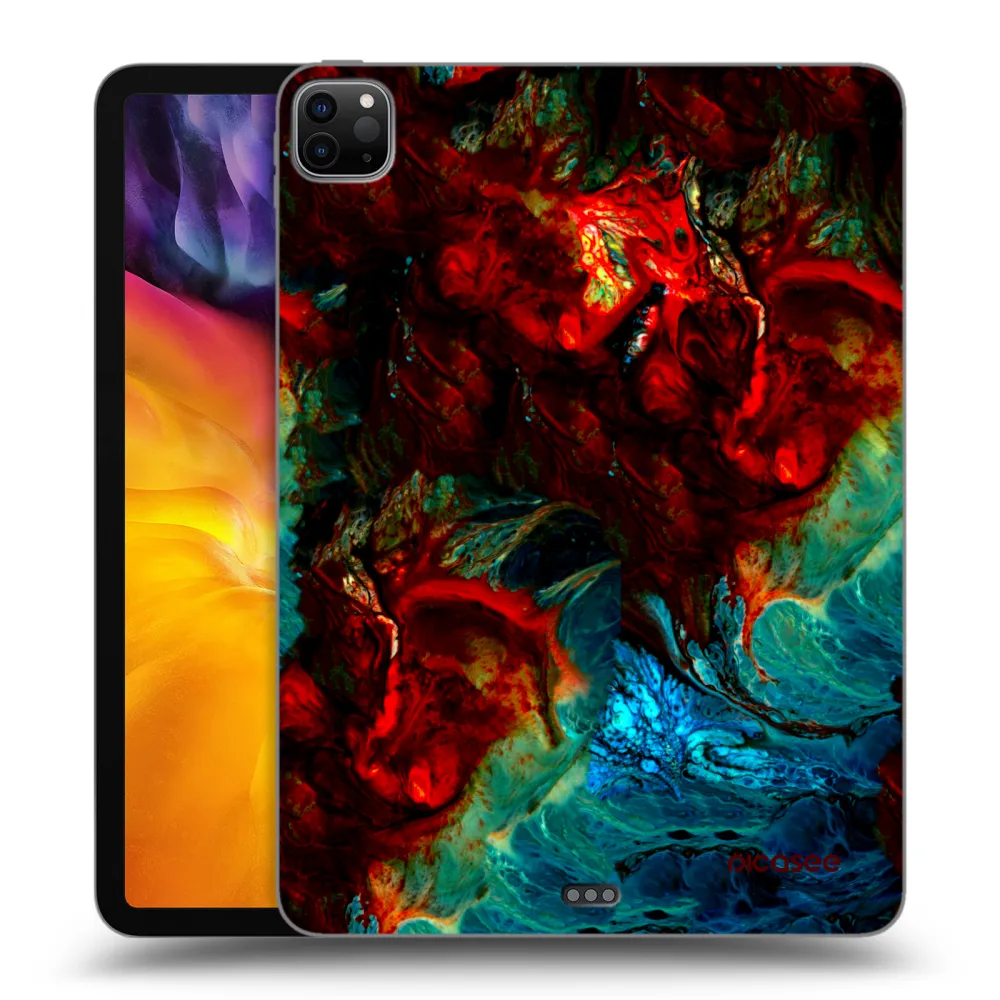 Picasee Μαύρη θήκη σιλικόνης για Apple iPad Pro 11" 2020 (2.gen) - Universe