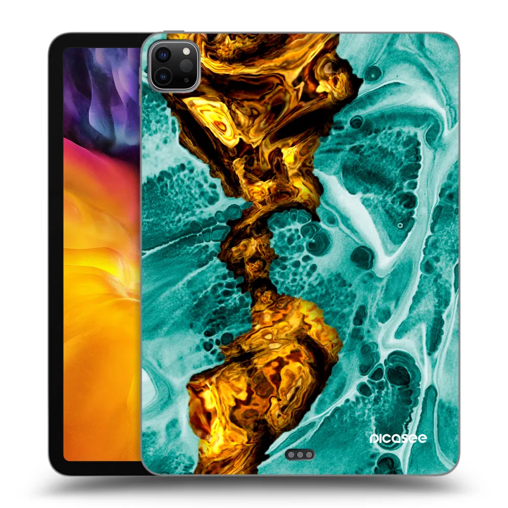 Picasee Μαύρη θήκη σιλικόνης για Apple iPad Pro 11" 2020 (2.gen) - Goldsky