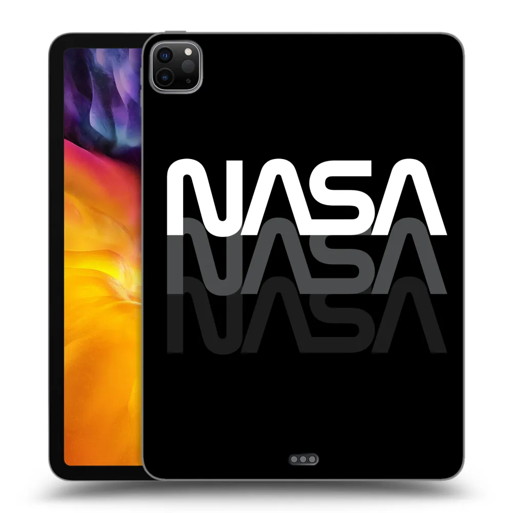 Picasee Μαύρη θήκη σιλικόνης για Apple iPad Pro 11" 2020 (2.gen) - NASA Triple
