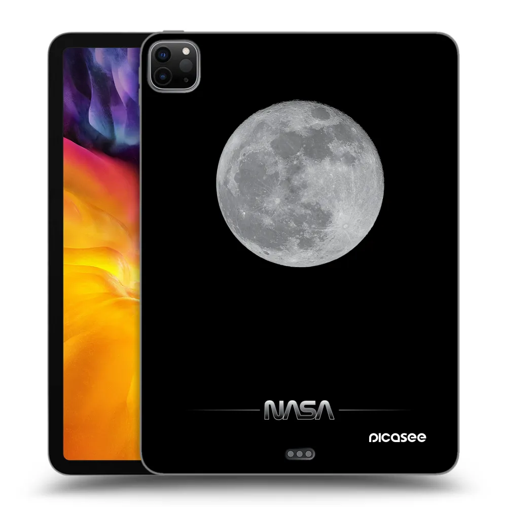 Picasee Μαύρη θήκη σιλικόνης για Apple iPad Pro 11" 2020 (2.gen) - Moon Minimal