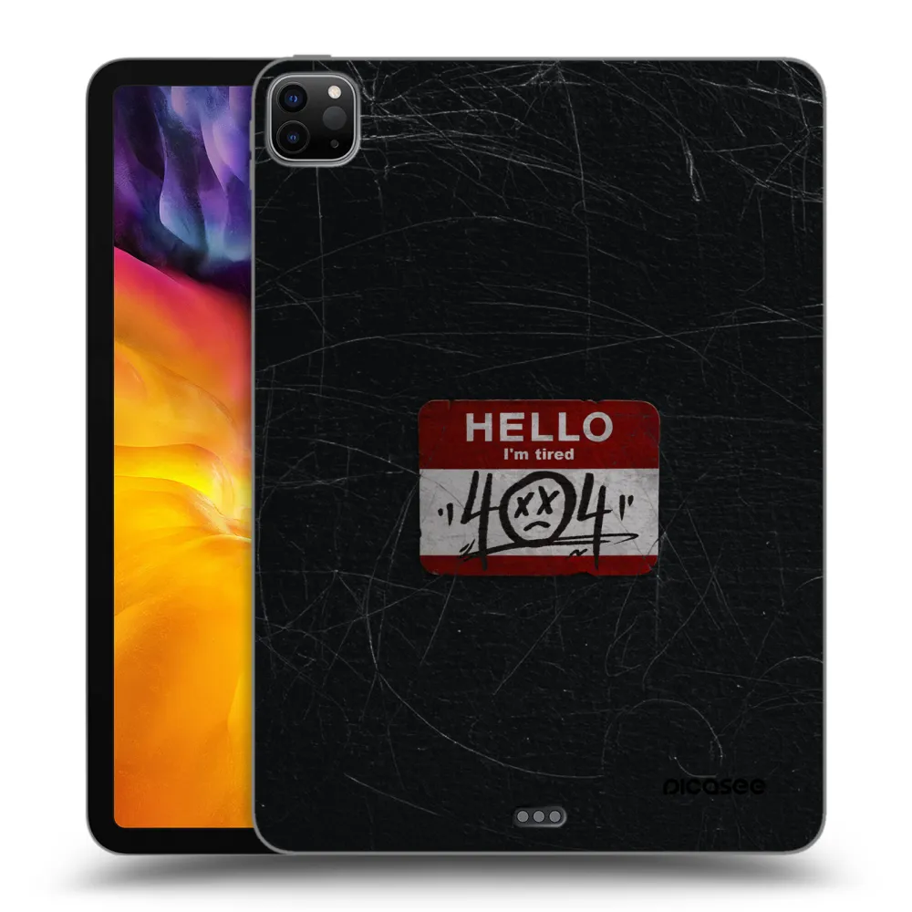 Picasee Μαύρη θήκη σιλικόνης για Apple iPad Pro 11" 2020 (2.gen) - HELLO 404