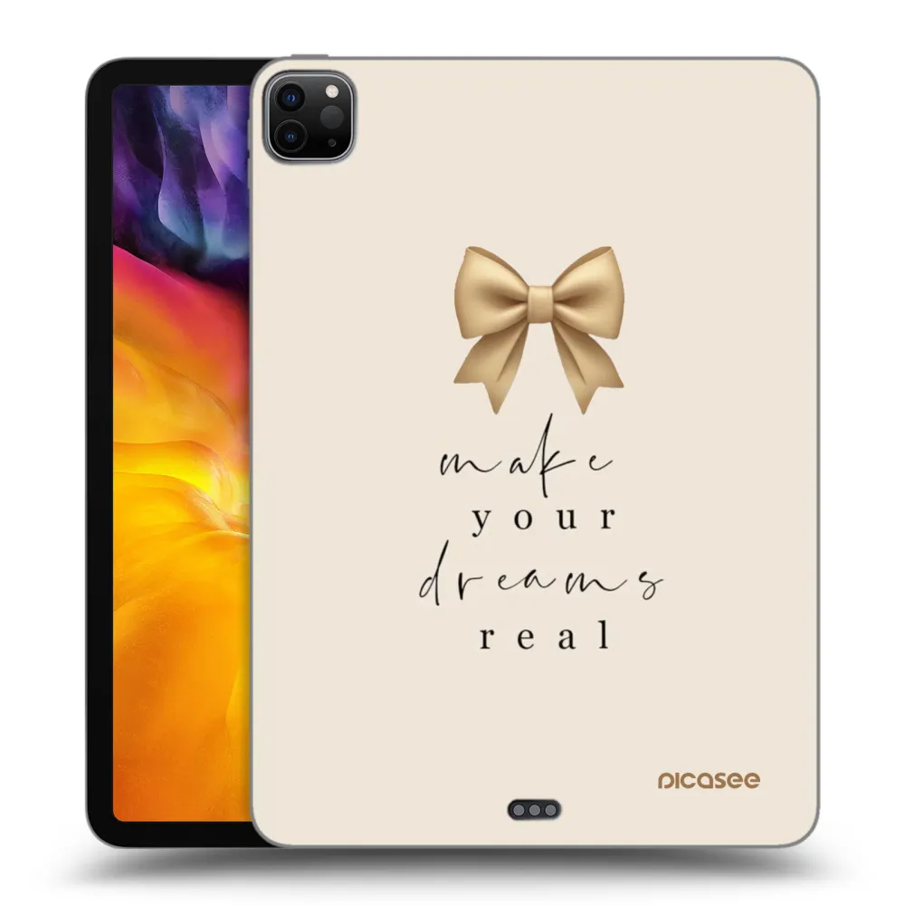 Picasee Μαύρη θήκη σιλικόνης για Apple iPad Pro 11" 2020 (2.gen) - Golden Dream