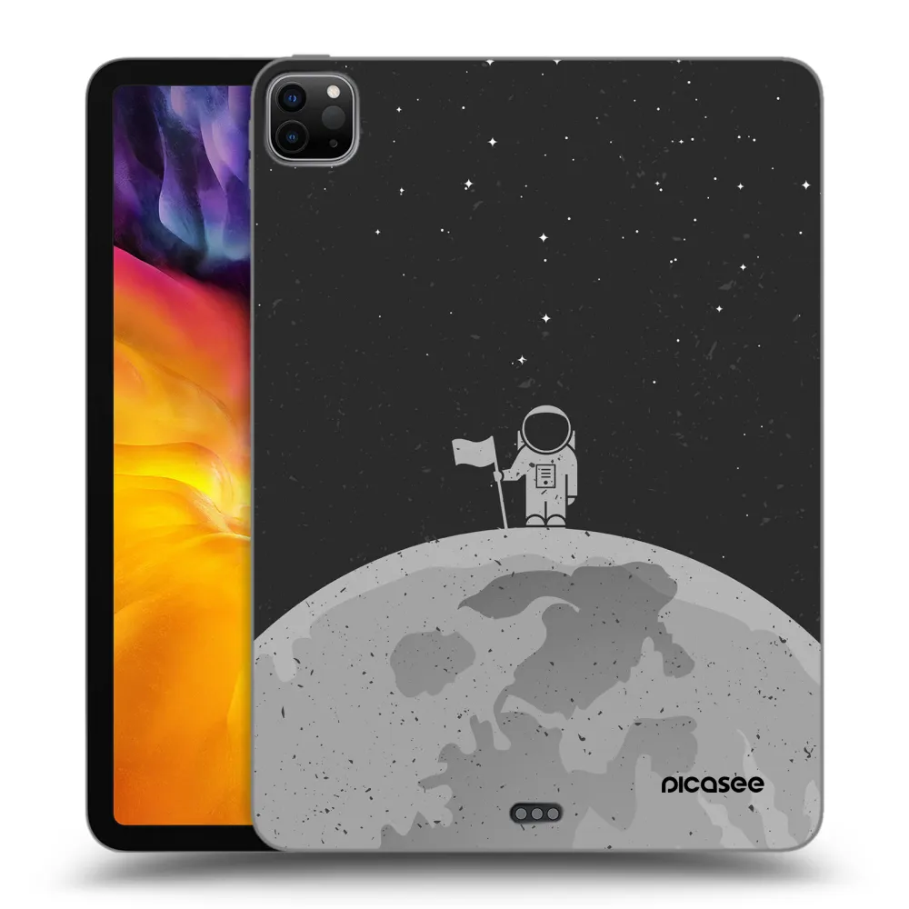 Picasee Μαύρη θήκη σιλικόνης για Apple iPad Pro 11" 2020 (2.gen) - Astronaut