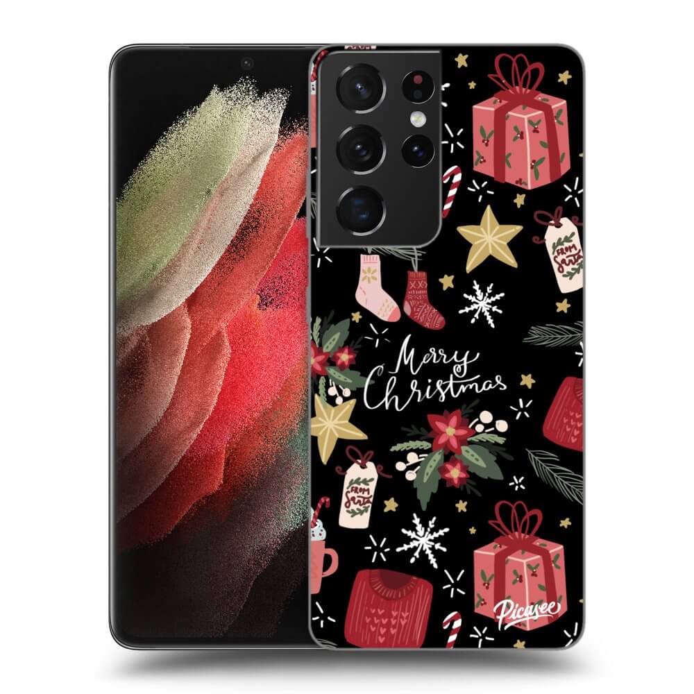 Picasee ULTIMATE CASE για Samsung Galaxy S21 Ultra 5G G998B - Christmas