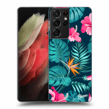 Θήκη για Samsung Galaxy S21 Ultra 5G G998B - Pink Monstera