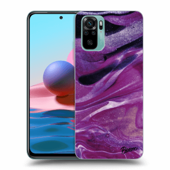 Θήκη για Xiaomi Redmi Note 10 - Purple glitter