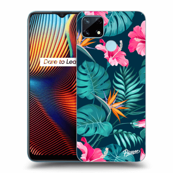 Θήκη για Realme 7i - Pink Monstera