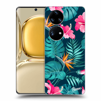 Θήκη για Huawei P50 - Pink Monstera
