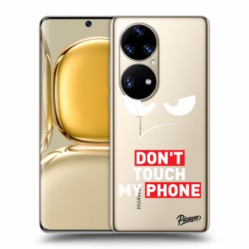 Θήκη για Huawei P50 - Angry Eyes - Transparent