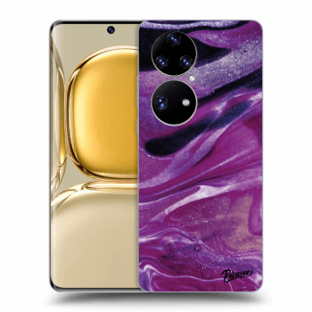 Θήκη για Huawei P50 - Purple glitter
