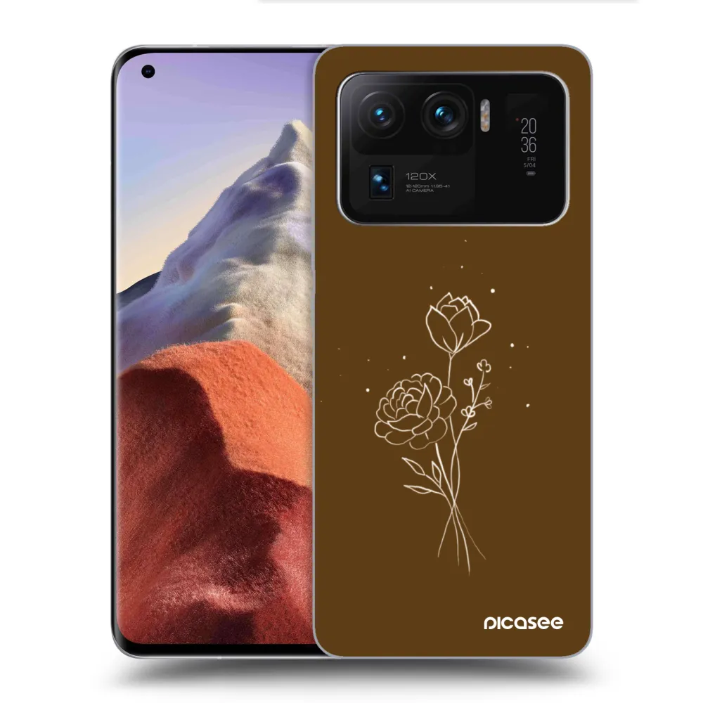 Picasee ULTIMATE CASE για Xiaomi Mi 11 Ultra - Brown flowers