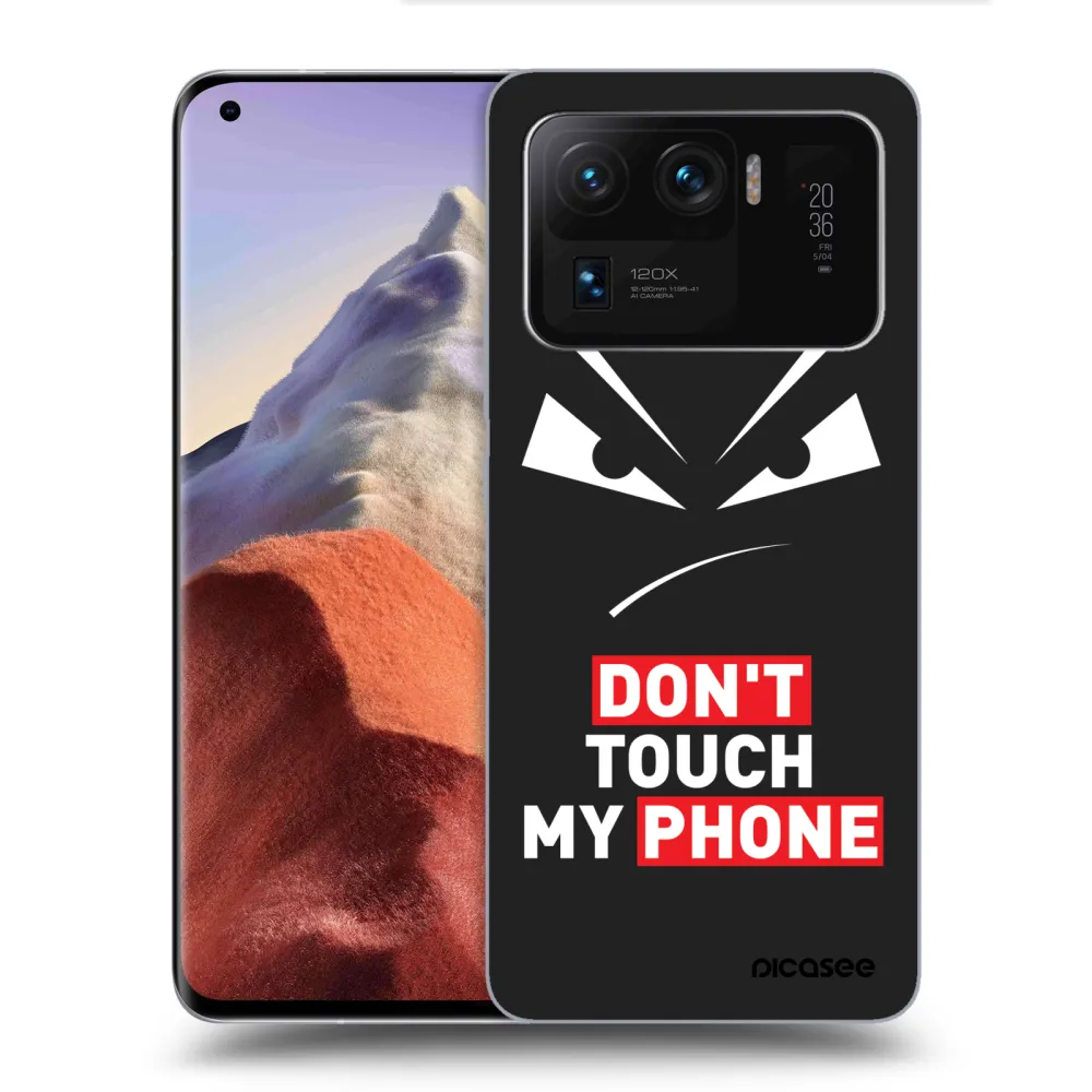 Picasee Μαύρη θήκη σιλικόνης για Xiaomi Mi 11 Ultra - Evil Eye - Transparent