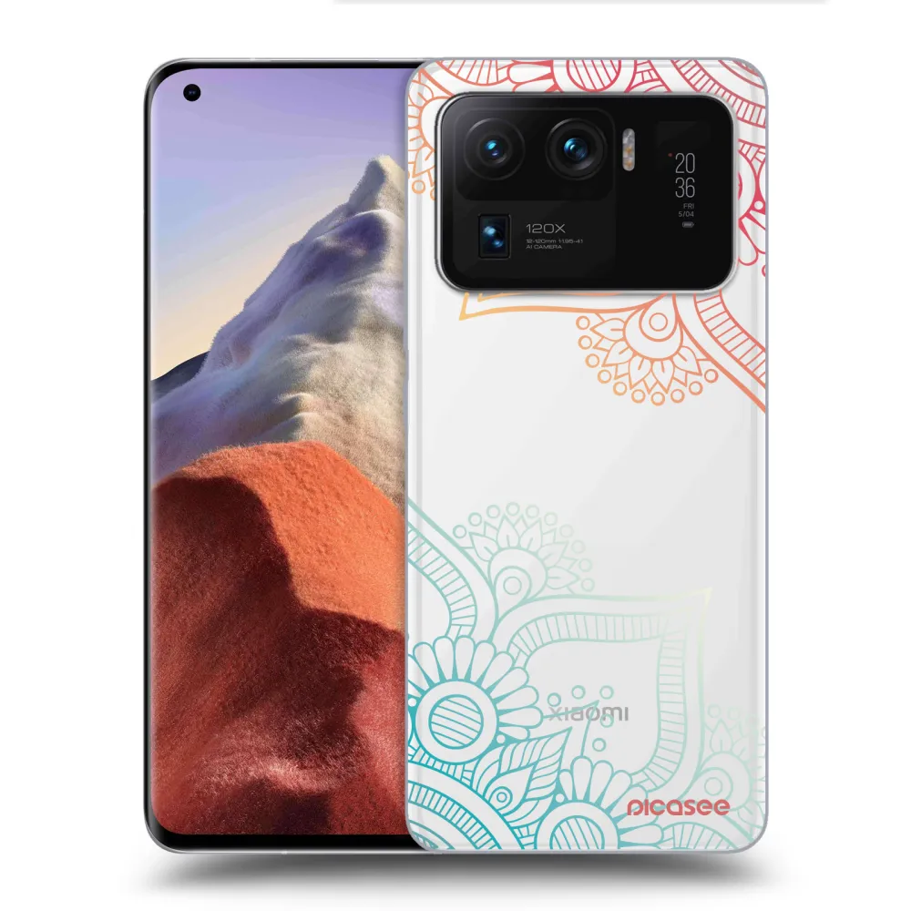 Picasee διαφανής θήκη σιλικόνης Xiaomi Mi 11 Ultra - Flowers pattern