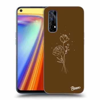 Θήκη για Realme 7 - Brown flowers