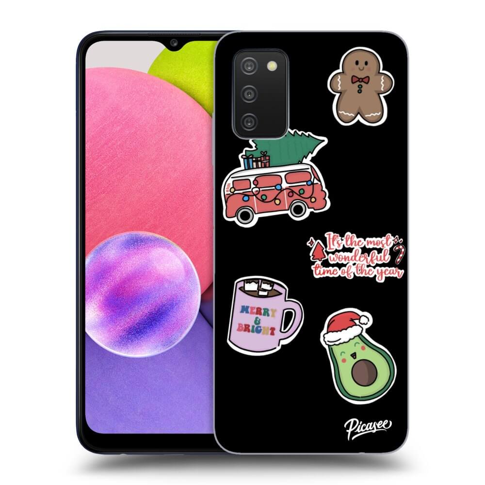 Picasee ULTIMATE CASE για Samsung Galaxy A02s A025G - Christmas Stickers