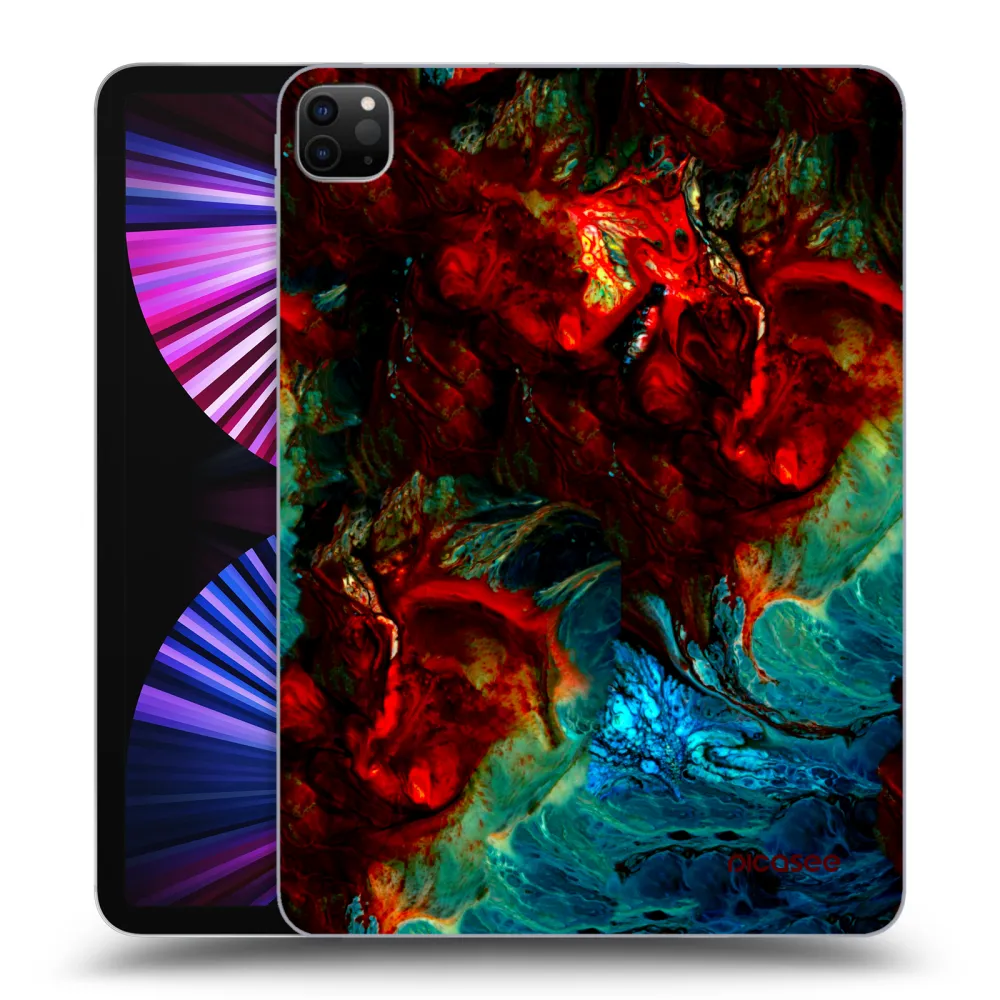 Picasee Μαύρη θήκη σιλικόνης για Apple iPad Pro 11" 2021 (3.gen) - Universe