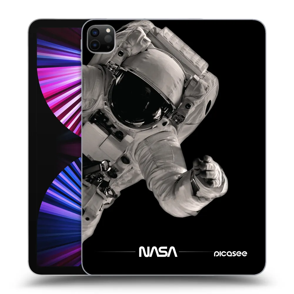 Picasee Μαύρη θήκη σιλικόνης για Apple iPad Pro 11" 2021 (3.gen) - Astronaut Big