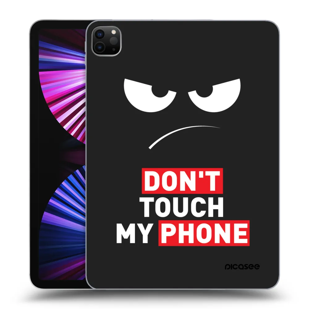 Picasee Μαύρη θήκη σιλικόνης για Apple iPad Pro 11" 2021 (3.gen) - Angry Eyes - Transparent