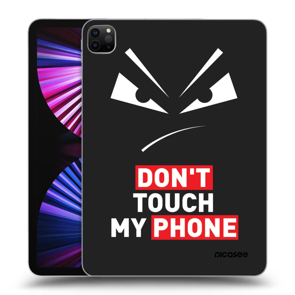 Picasee Μαύρη θήκη σιλικόνης για Apple iPad Pro 11" 2021 (3.gen) - Evil Eye - Transparent