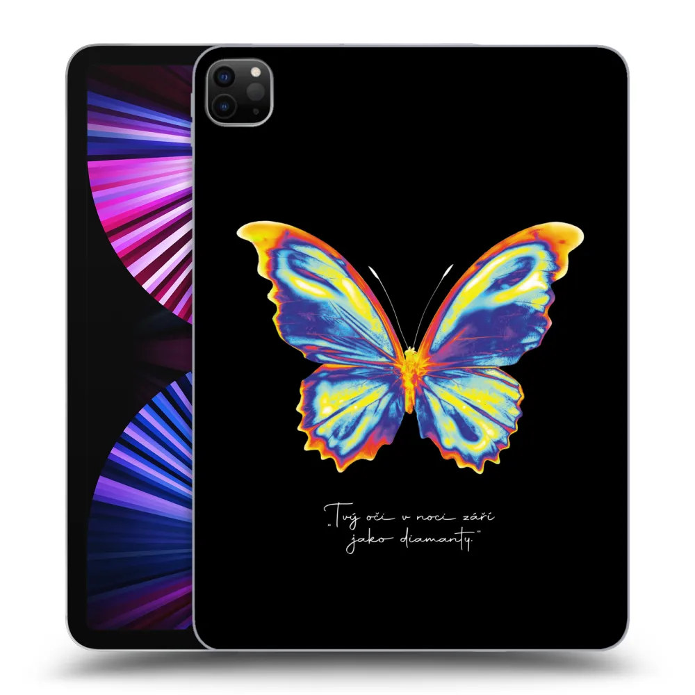 Picasee Μαύρη θήκη σιλικόνης για Apple iPad Pro 11" 2021 (3.gen) - Diamanty Black