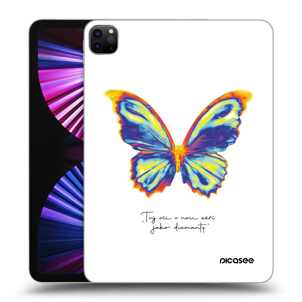 Picasee Μαύρη θήκη σιλικόνης για Apple iPad Pro 11" 2021 (3.gen) - Diamanty White