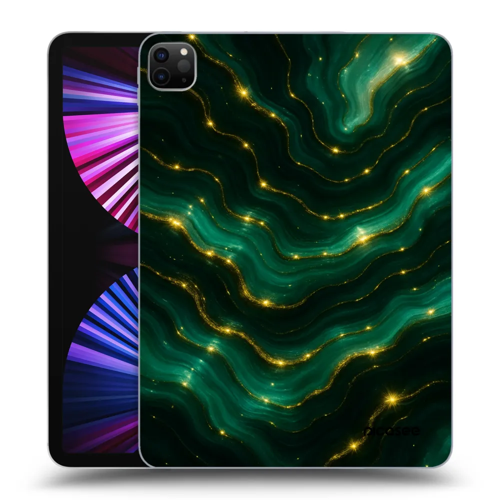 Picasee Μαύρη θήκη σιλικόνης για Apple iPad Pro 11" 2021 (3.gen) - Emerald