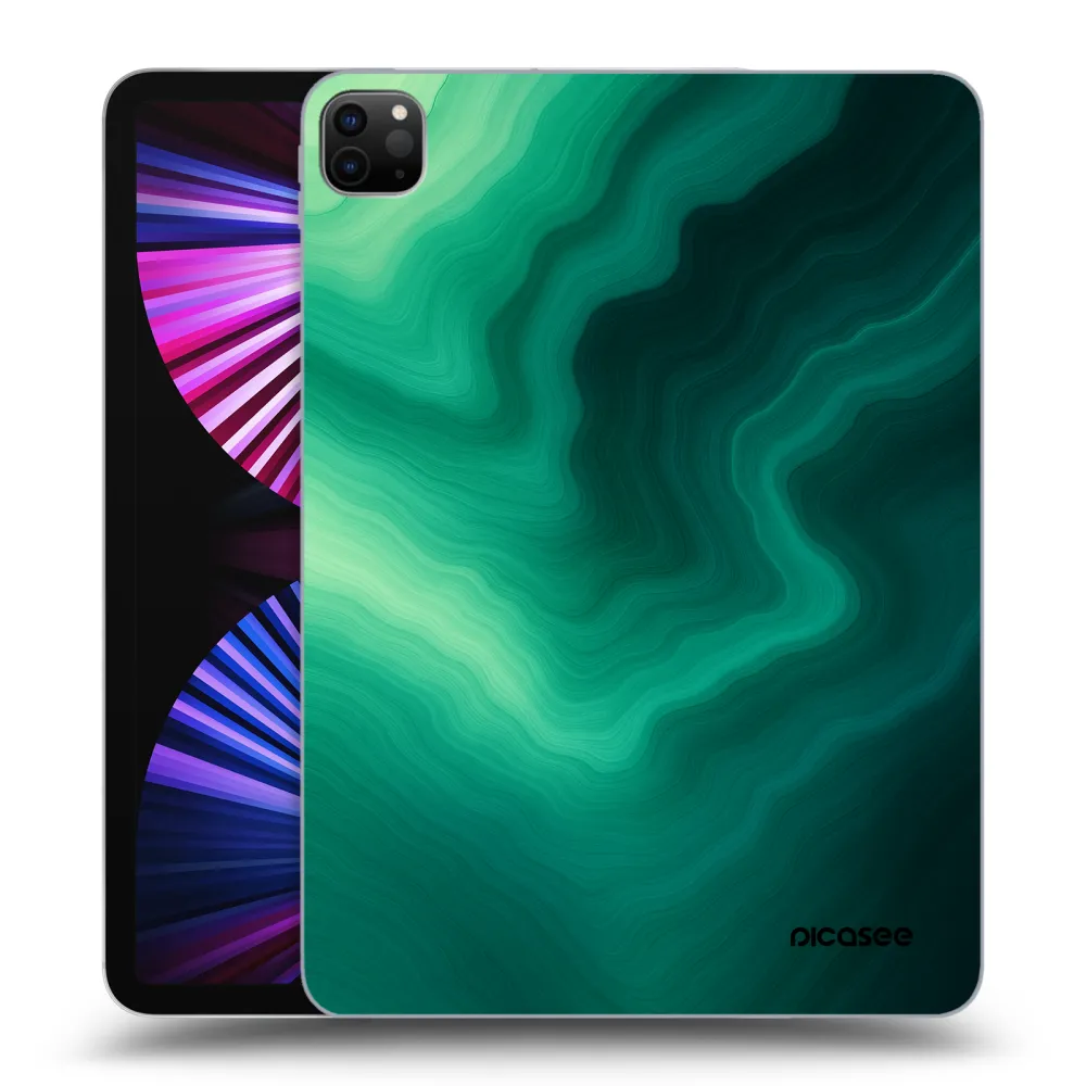Picasee Μαύρη θήκη σιλικόνης για Apple iPad Pro 11" 2021 (3.gen) - Malachite