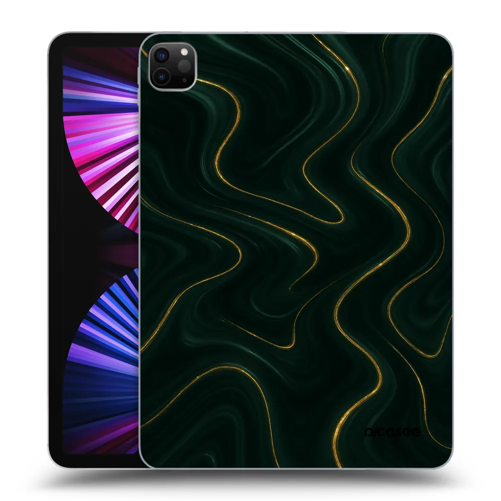 Picasee Μαύρη θήκη σιλικόνης για Apple iPad Pro 11" 2021 (3.gen) - Vawes