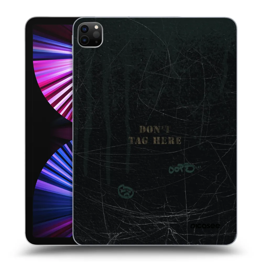 Picasee Μαύρη θήκη σιλικόνης για Apple iPad Pro 11" 2021 (3.gen) - DON´T TAG